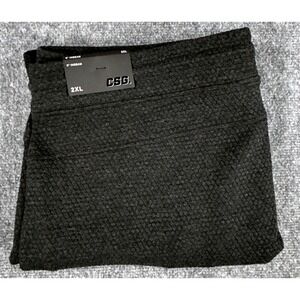 CSG Adapt Knit Shorts Mens 2XL Black Heather 9 Inch Inseam NWT